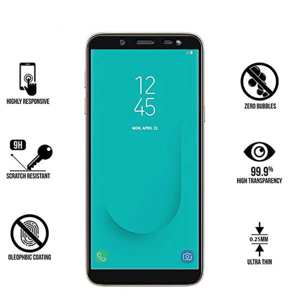 Samsung J6 2018 - 4-Pack HuTech Skärmskydd 2.5D