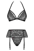 Miniatyrbilde 3 av 5: Obsessive 838-SEG 3 pcs Set Black