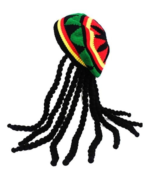 RASTAM HAT MED DREADLOCKS