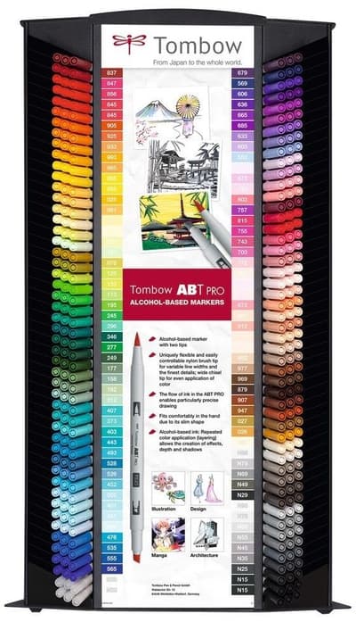 Tombow Marker alcohol ABT PRO display + half contents (300)