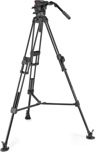 MANFROTTO Stativkit Video 526 + 645 Fast Twin MS 2 in 1 Aluminium