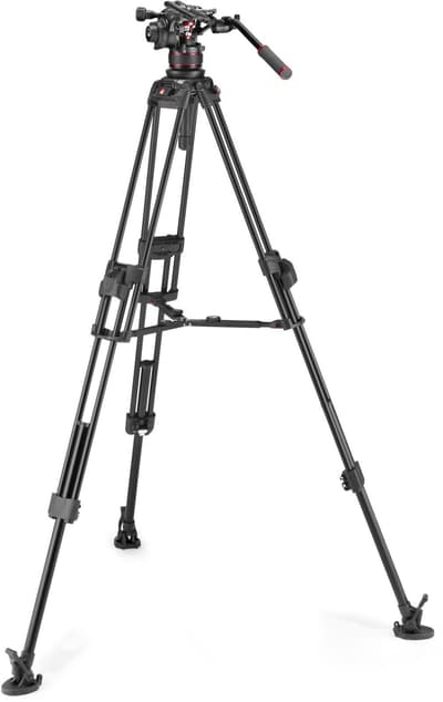 MANFROTTO Stativkit Video Nitrotech 612 + 645 Fast Twin MS Aluminium