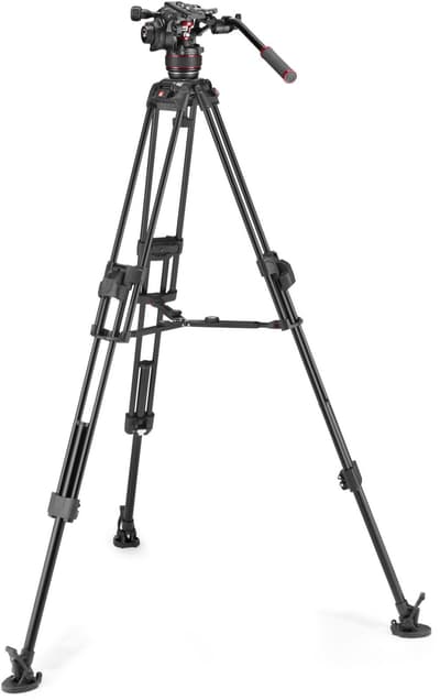 MANFROTTO Stativkit Video Nitrotech 608 + 645 Fast Twin MS Aluminium