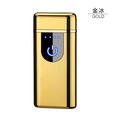 Kompakt Elektrisk tändare med fingeravtryck sensor, guld