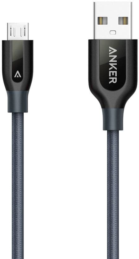 Anker PowerLine + MicroUSB med pose