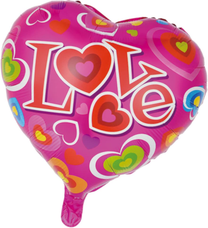 Folieballong Hjärtformad | Love | - 46 cm