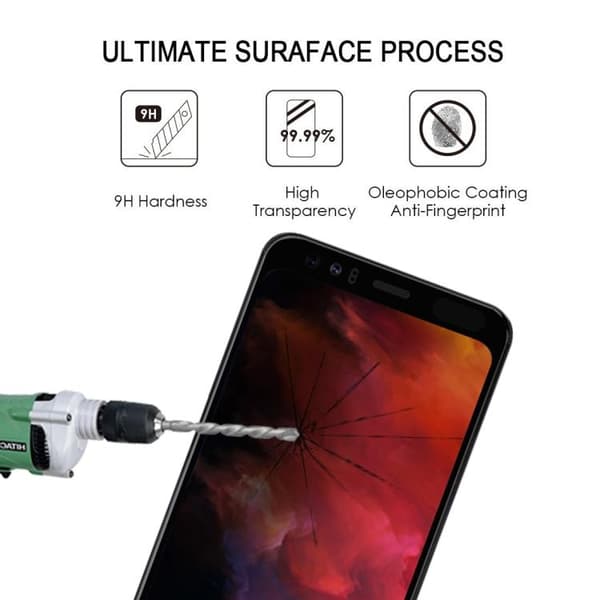 Heltäckande Härdat Glas Skärmskydd för Google Pixel 4