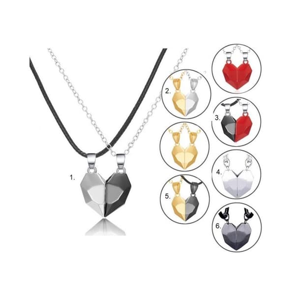 Parhalsband Eternal Promise Hjärta Magnetisk
