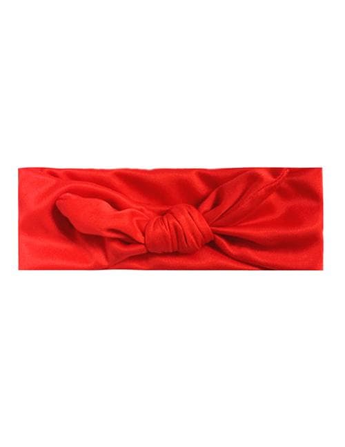 Barnhårband med Rosett (röd)