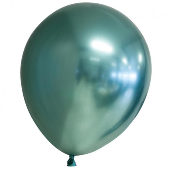 Vihreät kiiltävät ilmapallot 9-pakkaus | Chrome & Peilitehoste | Juhlien koristelu | Helium ystävällinen juhliin, häihin, syntymäpäiviin, tapahtumiin