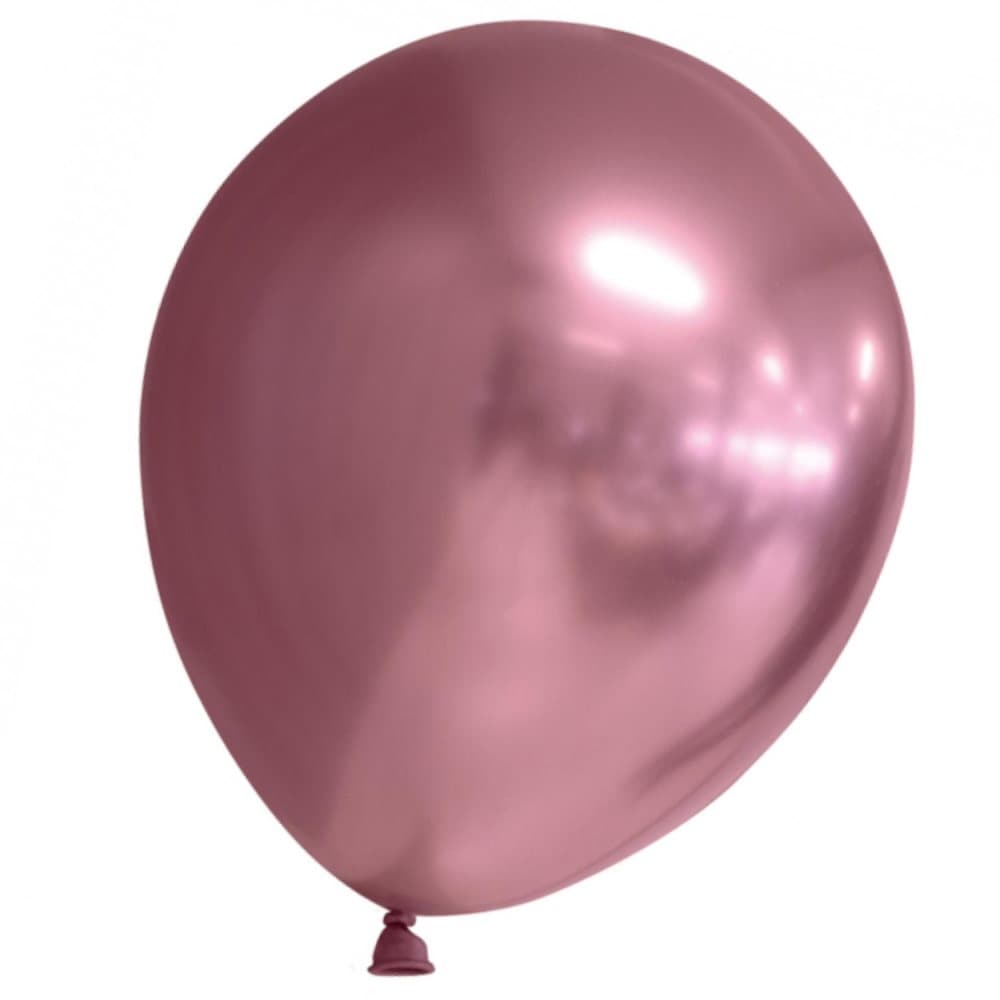 Sassier Ballonger Latex Chrome | Mirror | Reflex Rosa - 24-pack