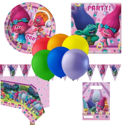 Party Pakke Børnefest Tema Trolls