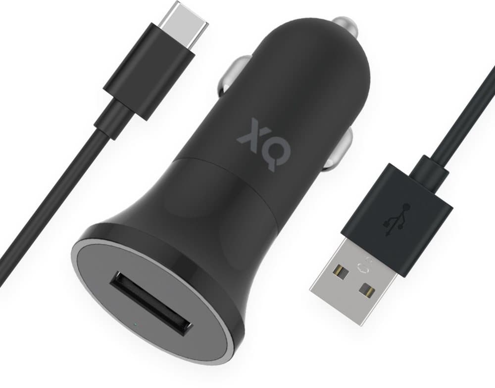 Xqisit Car Charger 2,4A with USB-C Cable