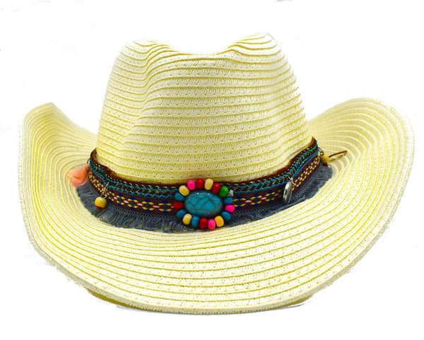 SUN HAT INDIAN - WHITE