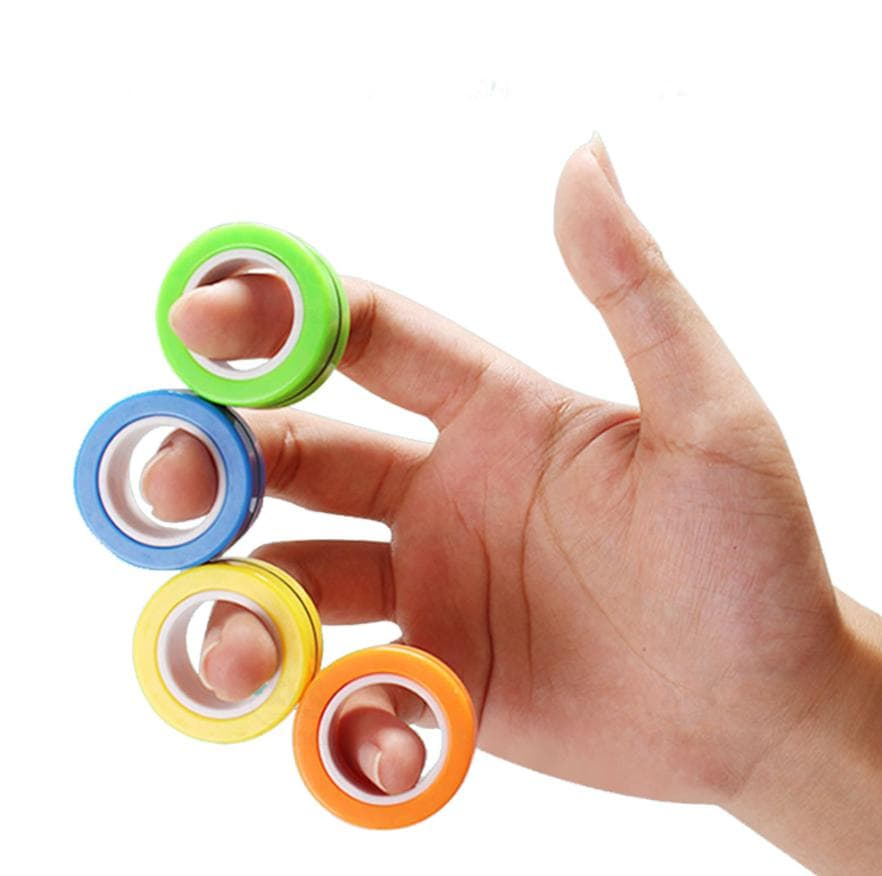 Magnetiska Ringar / Fidget Toys - Magnetkulor - ANTI-STRESS - BLÅ