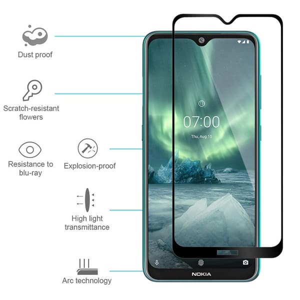10-PACK Nokia 6.2 2.5D SVART