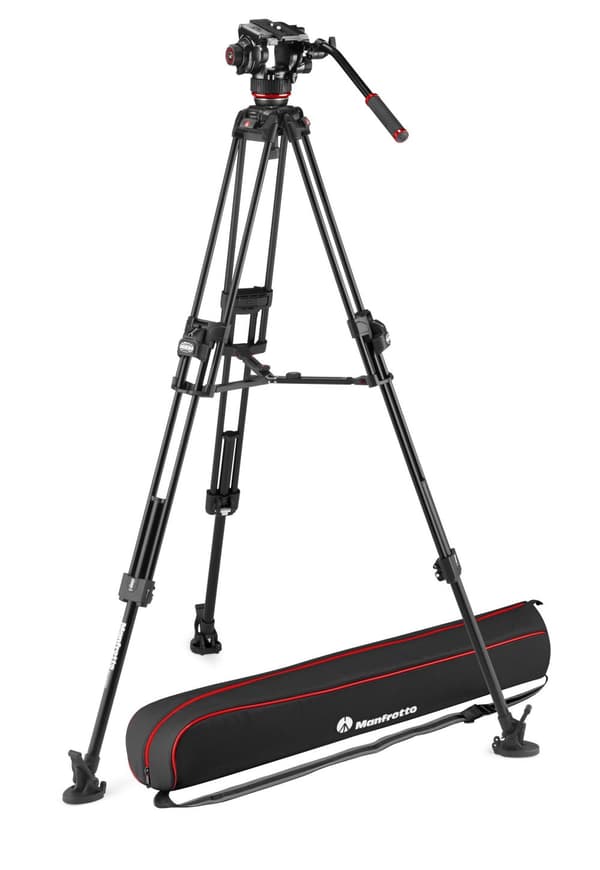 MANFROTTO Videostativkit 504X + 645 Fast Twin Aluminium