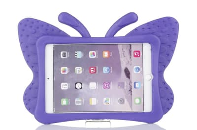 Fjärilsformat barnfodral till iPad Mini 1/2/3/4/5, lila