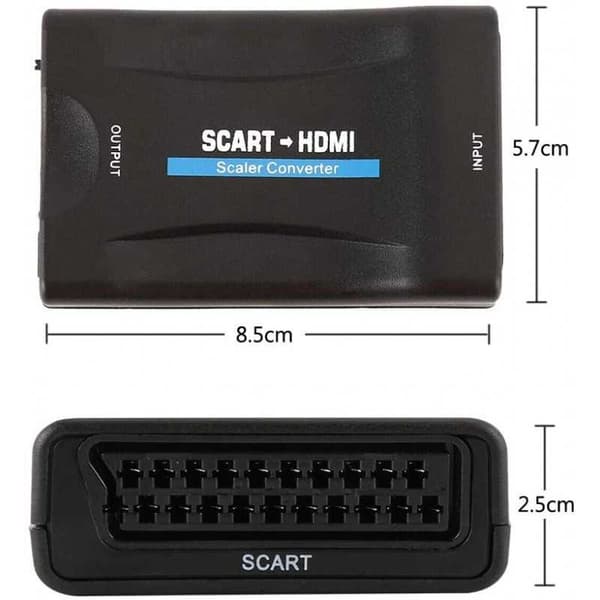 SCART til HDMI adapter/konverter