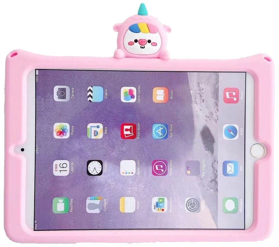 Trolsk Kids Case with strap - Pink Unicorn (iPad 10,2)