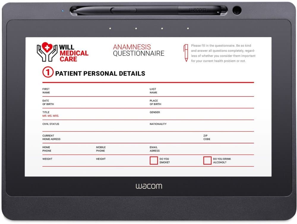 WACOM Signaturplate DTU1141B