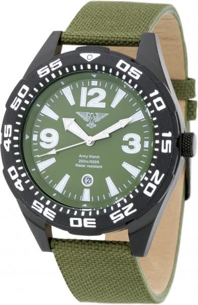 Army Watch Dykarklocka kvarts vattentät 200 meter
