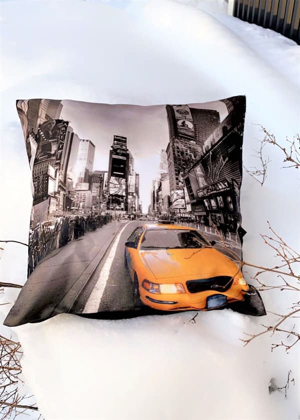 Prydnadskudde Yellow cab