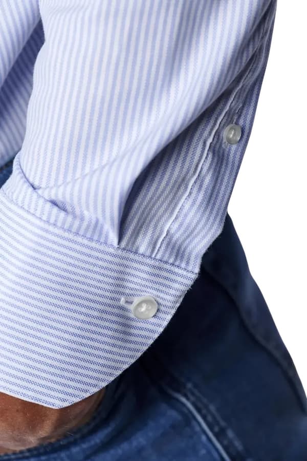 BUTTON DOWN - OXFORT STRIBE - BLUE
