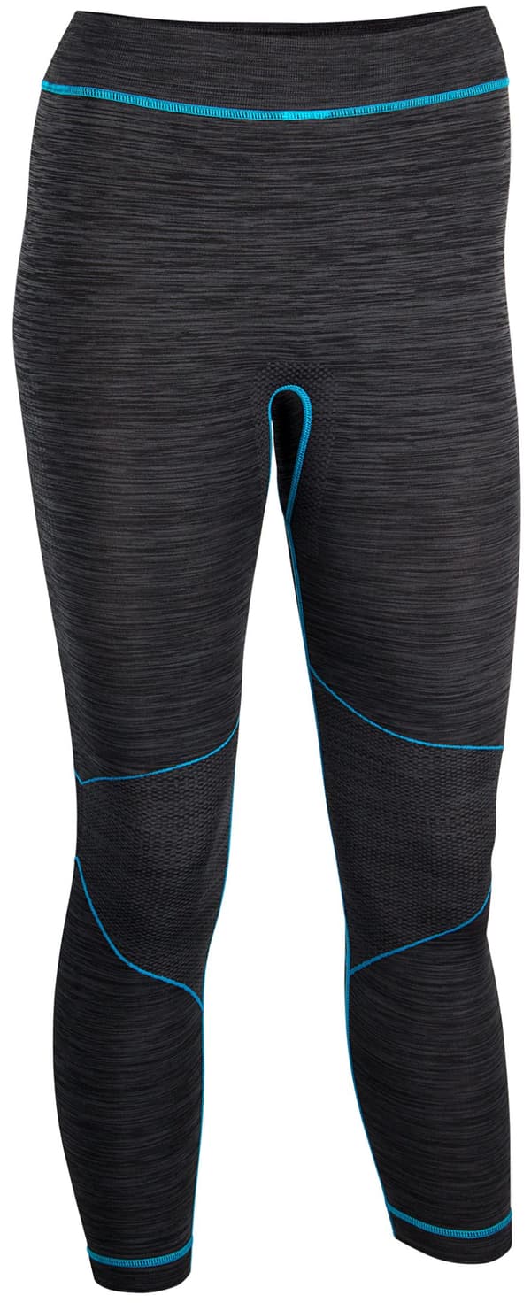 Thermo pants for women AVENTO 0774 38  Black/Aqua