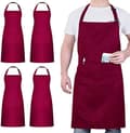 Miniatyrbild 3 av 8: 4 Packs bbq Chef Apron with 2 Pockets Various Colours