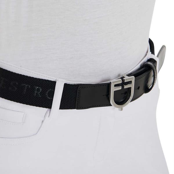 Equestro Elastic Fibbia Logo Bälte  90 cm