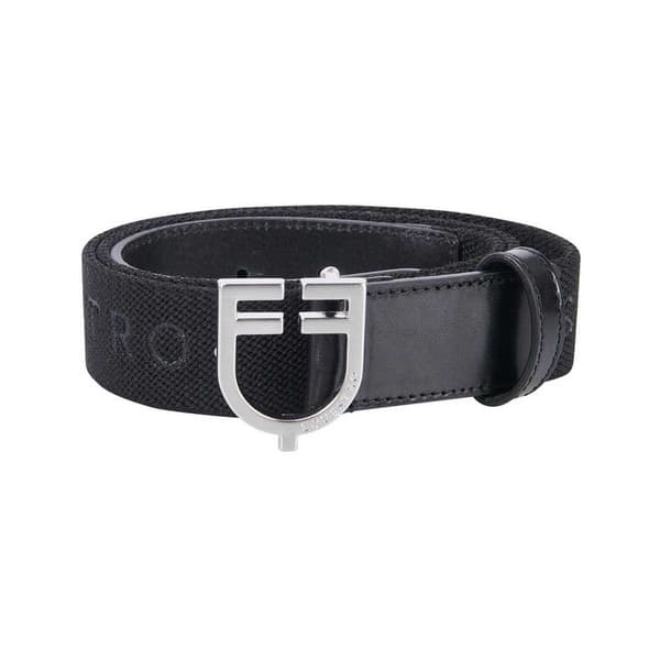 Equestro Elastic Fibbia Logo Bælte  90 cm