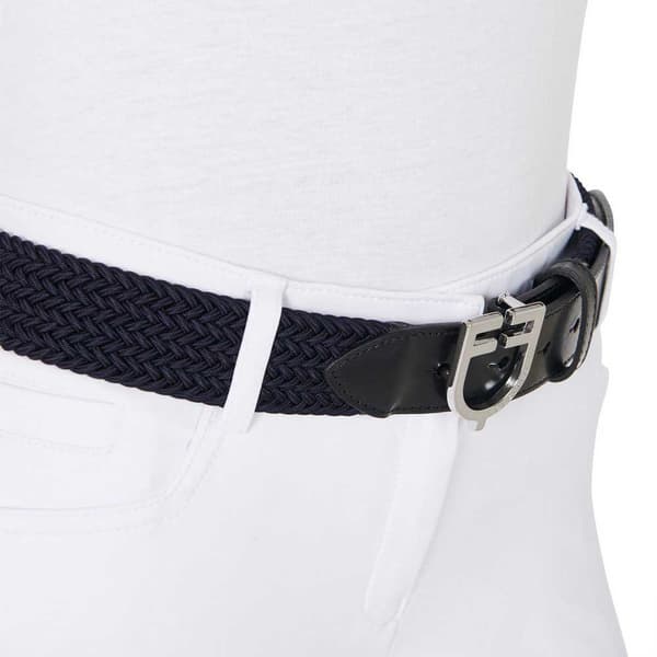 Equestro Fibbia Logo Bälte  110 cm