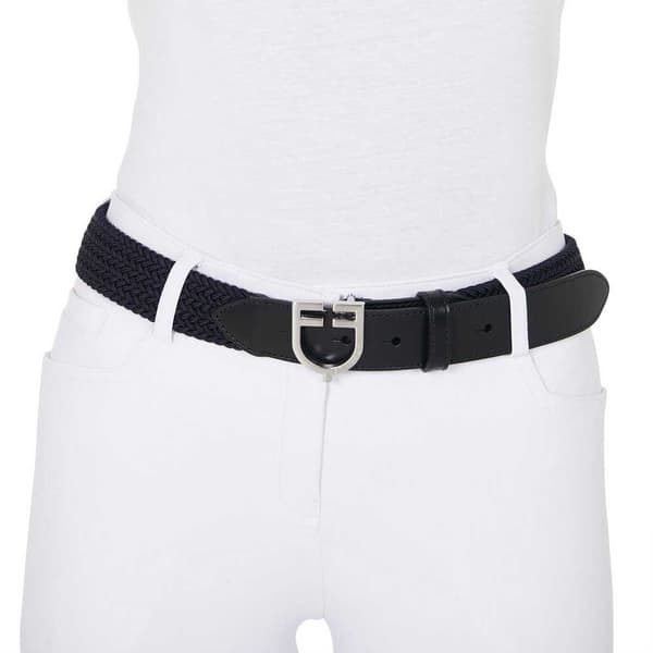 Equestro Fibbia Logo Bälte  60 cm