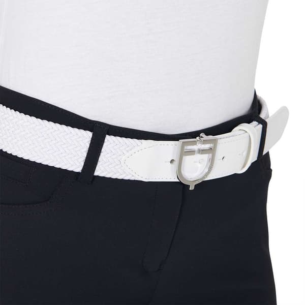 Equestro Fibbia Logo Bälte  90 cm