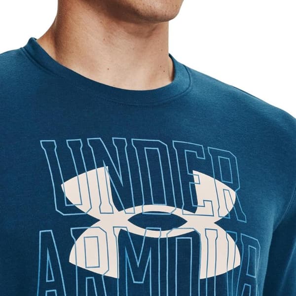 Under Armour UA Rival Terry Logo Crew Men's Sweatshirt Blue 1370391 458