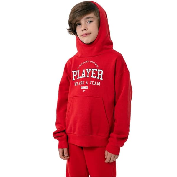 Boys' sweatshirt 4F red HJZ22 JBLM006 62S 140cm