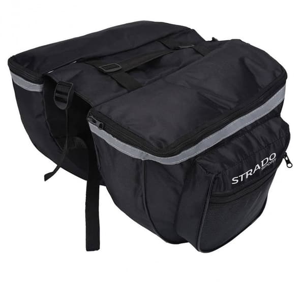 Strado Tuplapyörän sivulaukku tavaratilaan 25L (Musta)