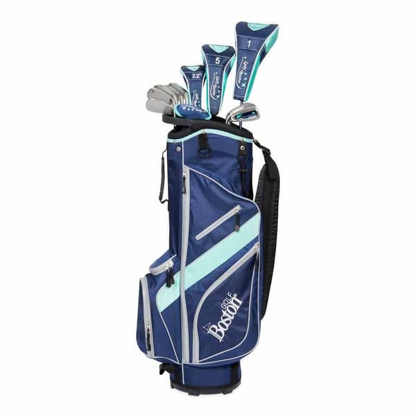 Boston Golf Venstrehåndet Combo Golfkøllesæt Complete Blå