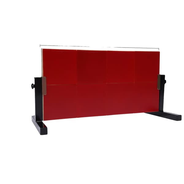 Bordtennis Rebound Board, Justerbar Vinkel, Holdbart Massivt Træ,Rød