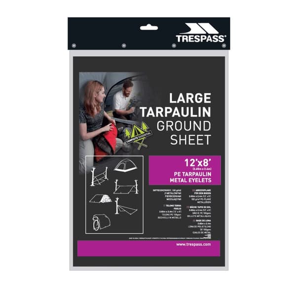 Trespass Faulken Large Tarpaulin Ground Sheet Black One Size
