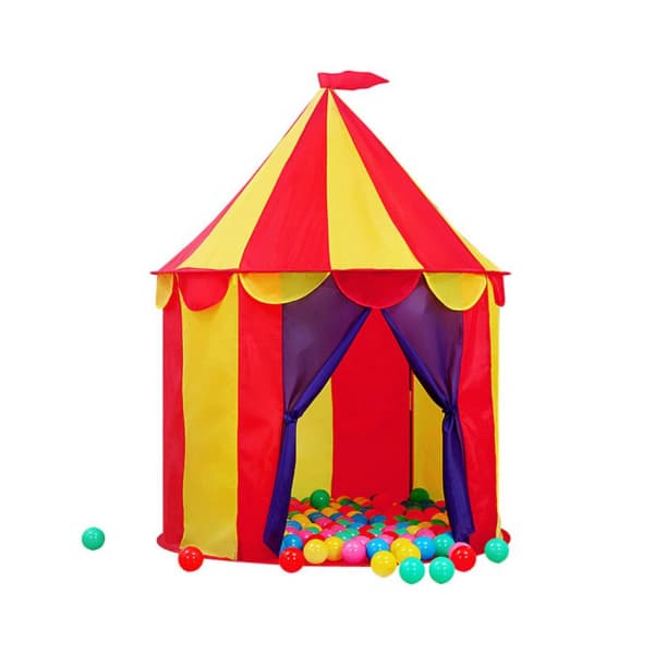 Barntält Lektält Cirkus Deluxe | På camping, i trädgård och mer!