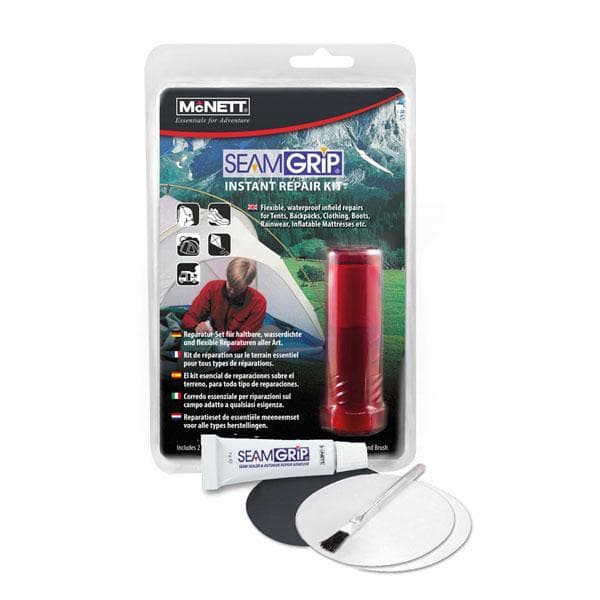 MCNETT SEAMGRIP INSTANT REPAIR KIT, lagninslapp tält, lagning tält, lim tält