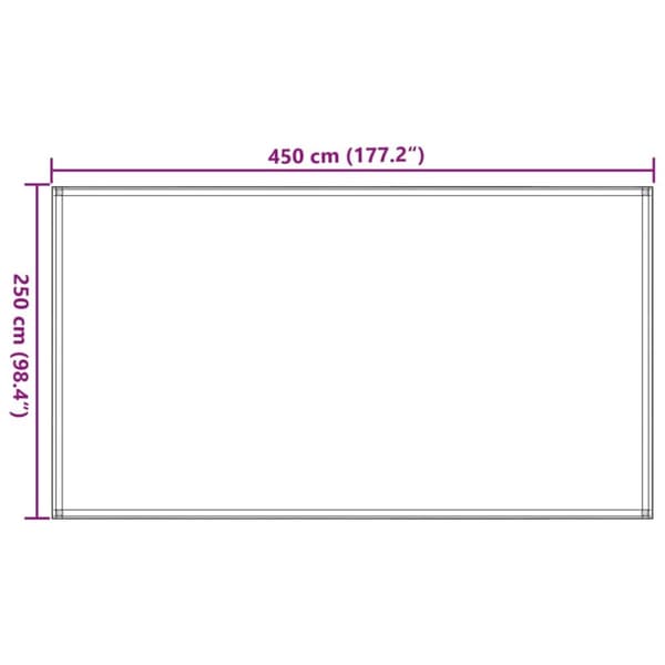 vidaXL Teltteppe 250x450 cm gråbrun