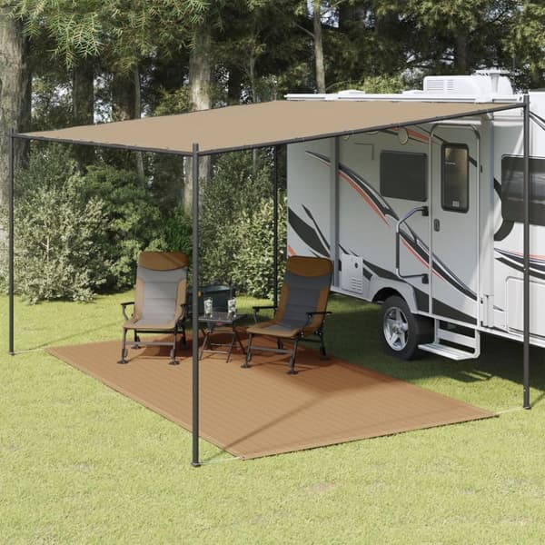 vidaXL Teltteppe 250x450 cm gråbrun