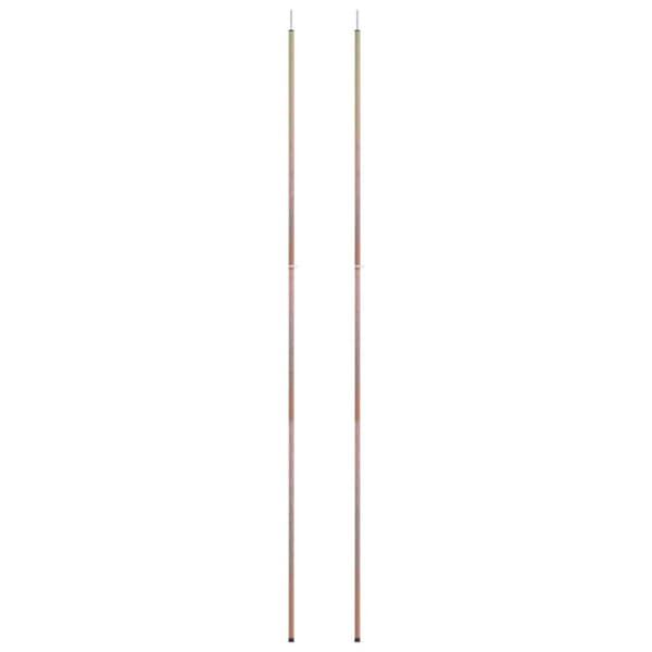 vidaXL Teleskopiske teltstenger 170-255 cm 2 stk galvanisert stål