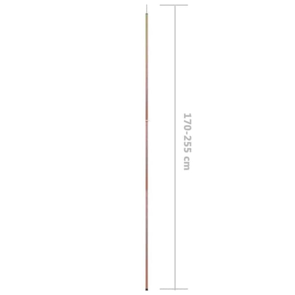 vidaXL teleskopstænger til telt 2 stk. 170-255 cm galvaniseret stål
