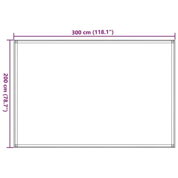 vidaXL Telttamatto 200x300 cm musta
