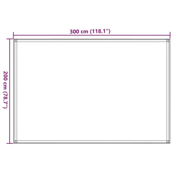 vidaXL Telttamatto 200x300 cm antrasiitti ja valkoinen