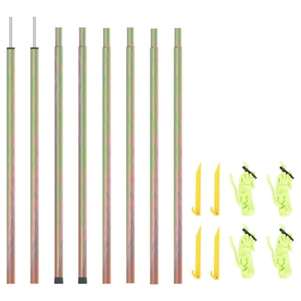 vidaXL Solseilstang 2 stk 250 cm galvanisert stål